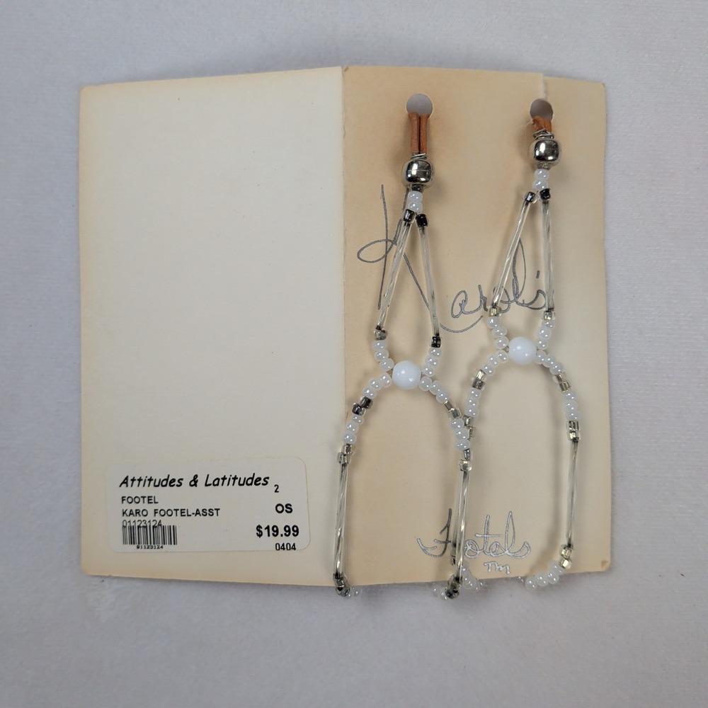 Beachy Boho Beaded Barefoot Sandals Foot Jewelry White Silver Beach Wedding